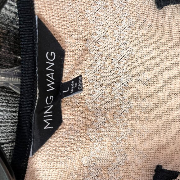 Cream and Black Ming Wang Cardigan - Picture 4 of 4